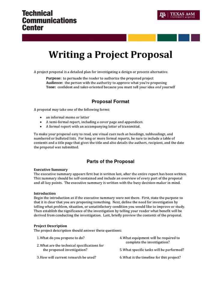 Project Proposal Template Word Hot Sex Picture