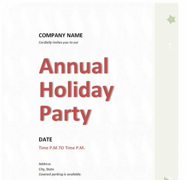 Customizable 14+ Party Invitation Templates in MS WORD