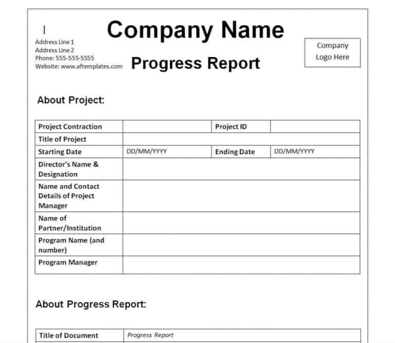 16+ FREE Progress Report Templates