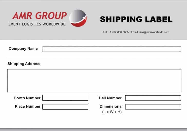 Top 19 Easy To Edit Shipping Label Templates