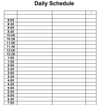 16+ FREE Printable Daily Schedule Templates in PDF