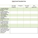 Likert scale template