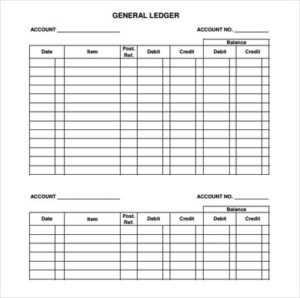 Top 6 Free General Ledger Templates – Word Excel Templates