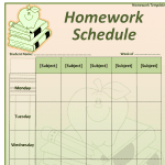 Top 7+ FREE Homework Schedule Templates [PDF, WORD, EXCEL]