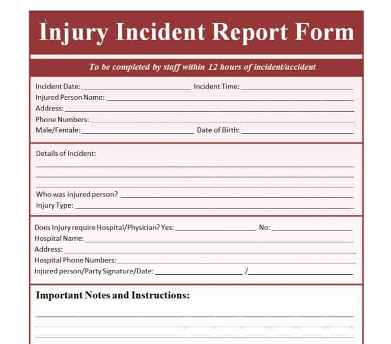 25 BEST Incident Report Templates & Formats – Word Excel Templates