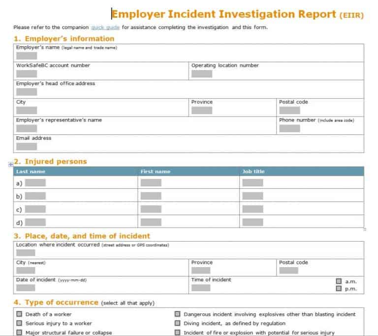 25 BEST Incident Report Templates & Formats – Word Excel Templates