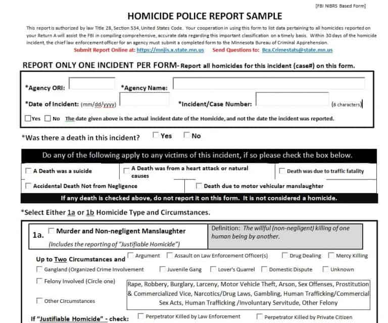 Top 10 Samples Of Police Report Templates Word And Pdf Word Excel Templates 1909
