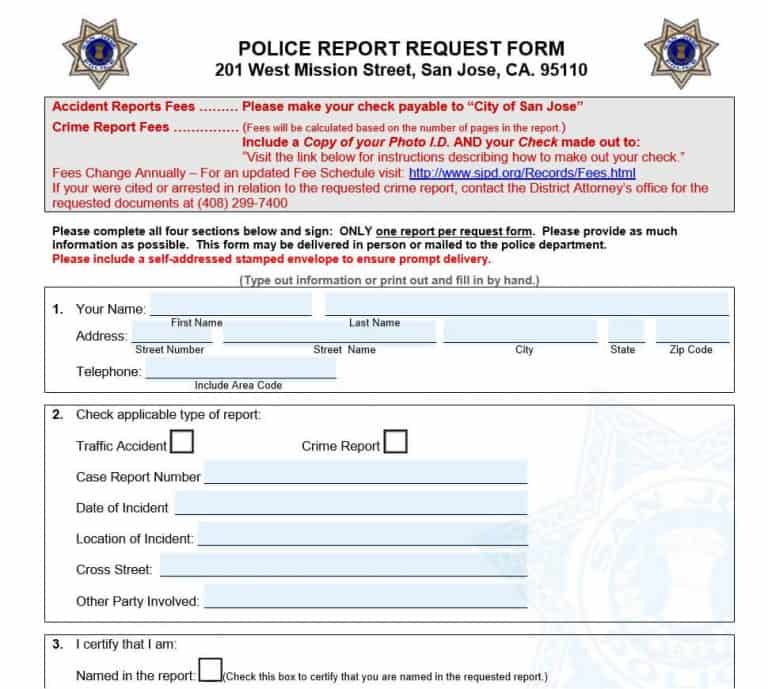 Top 10 Samples Of Police Report Templates Word And Pdf Word Excel Templates 4053