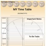 10+ Useful Timetable Templates & Formats [WORD, PDF, EXCEL]