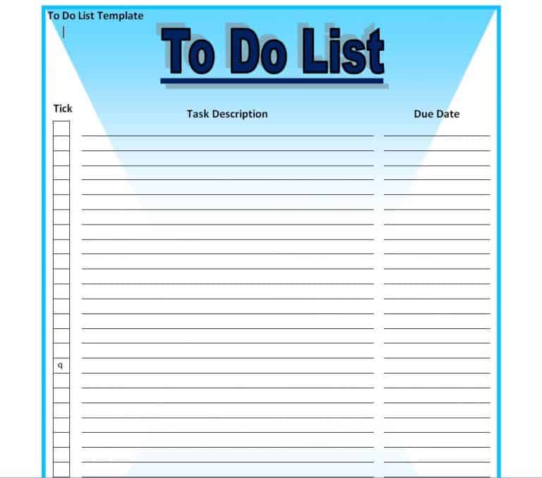 Top 12 Layouts of To Do List Templates