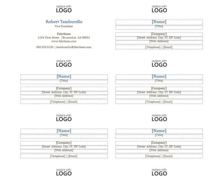 20+ FREE Visiting Card Templates in MS WORD – Word Excel Templates