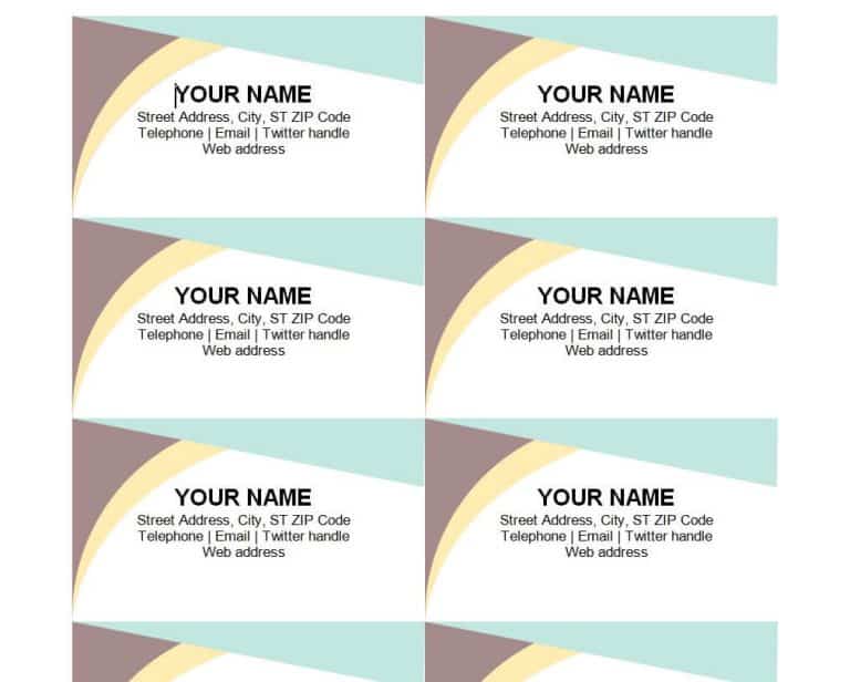 20+ FREE Visiting Card Templates in MS WORD – Word Excel Templates