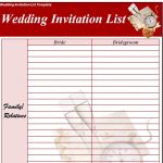 Download 12 FREE Wedding Invitation list Templates [WORD, EXCEL, PDF]