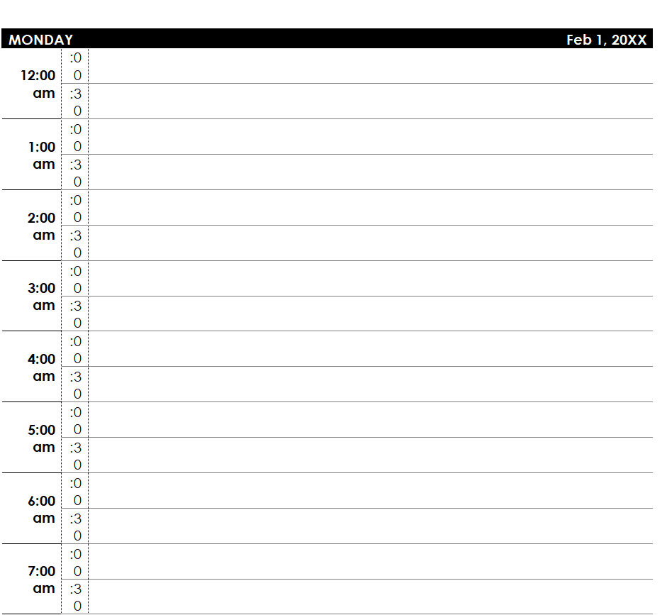 10+ Handy Daily Planner Templates – Word Excel Templates