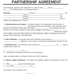 Top 15 FREE Partnership Agreement Templates