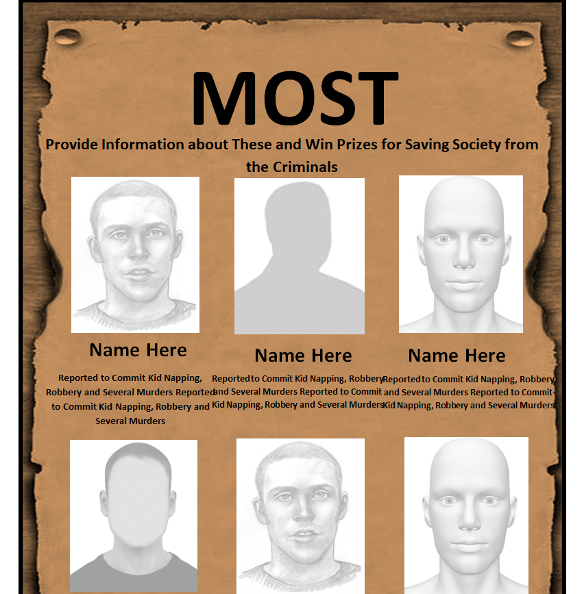 Top 14 Wanted Poster Templates [WORD & PDF] – Word Excel Templates