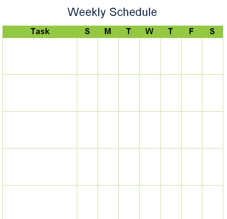 18+ Practical Weekly Schedule Templates [in EXCEL & WORD]